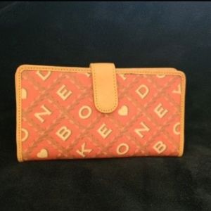 It is Bag Time! Dooney and Bourke Classic Signature Wallet Red